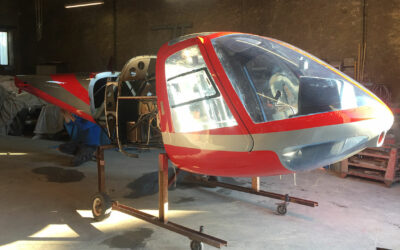 At Cournonsec, works continues on the Enstrom 280C S/N 1084