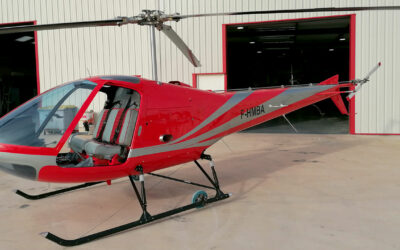 At Cournonsec, works continues on the Enstrom 280C S/N 1084